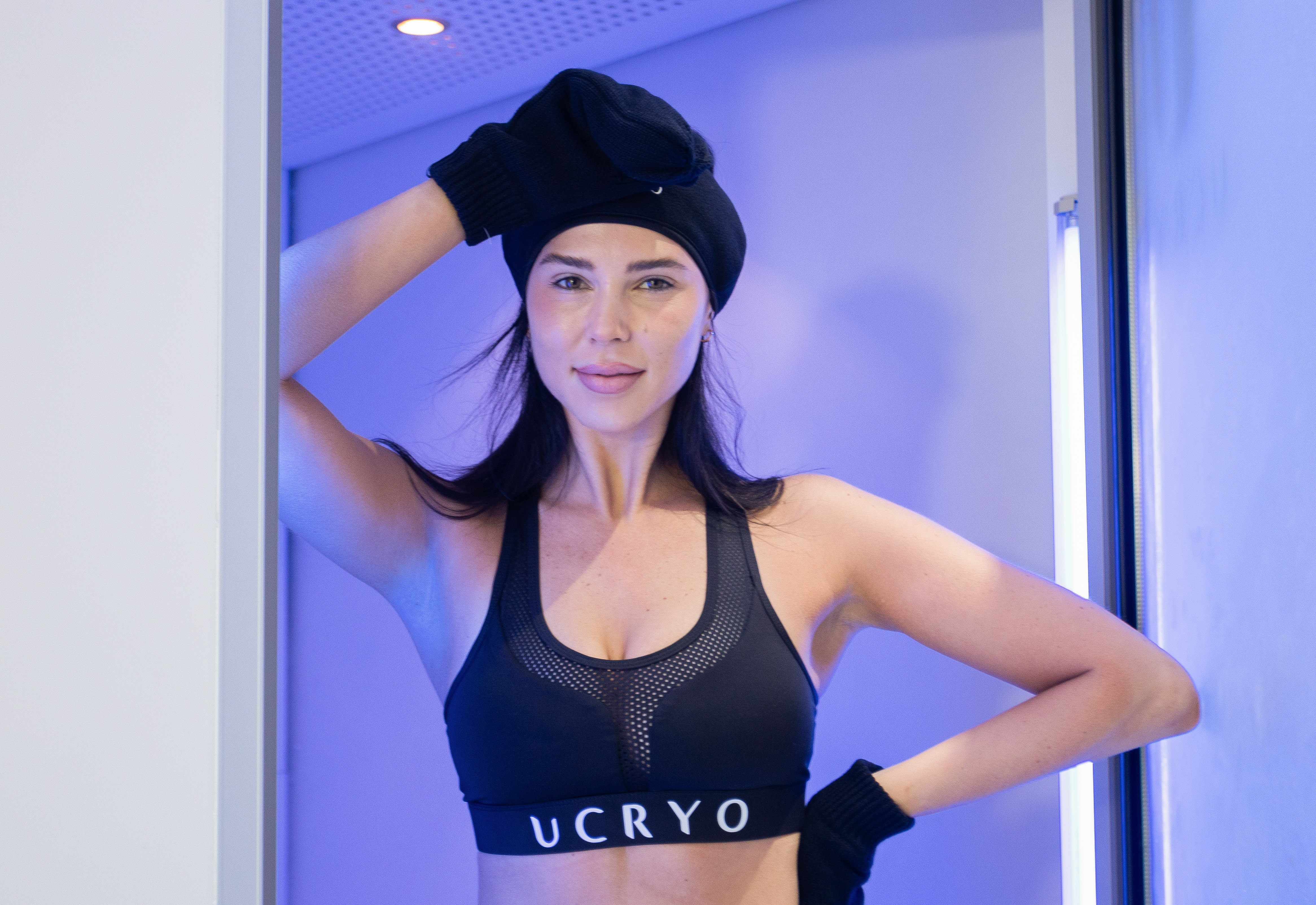 Woman on a cryotherapy treatment in UCRYO Dubai 